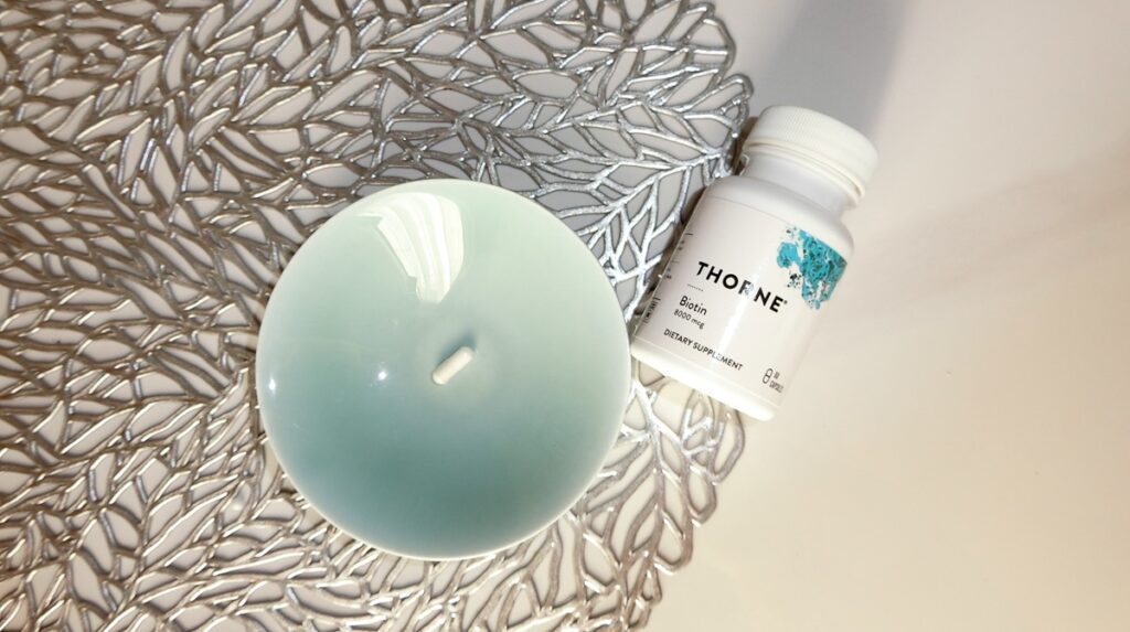 Thorne ビオチン8000mcg、肌荒れ・粘膜トラブル・ヒスタミン体質に対応した高濃度ビタミンB7サプリメント
