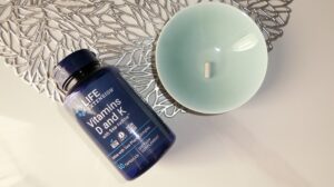 Life Extension ビタミンD&Kサプリメント、骨と免疫のサポート用ボトル画像