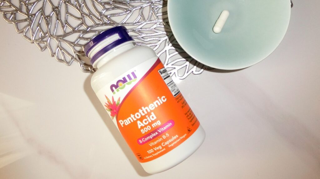 Now Foods パントテン酸500mg、ストレス耐性や副腎疲労対策に使われるビタミンB5