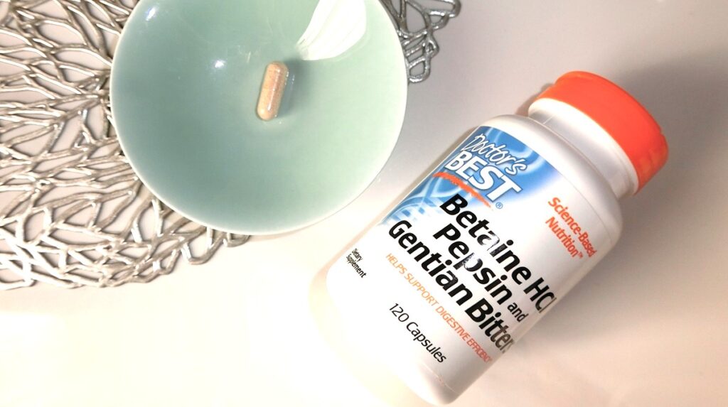 Doctor's Best ベタインHCL + ペプシン＋べたイン配合、消化酵素と胃酸サポート